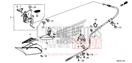 PARKING BRAKE LEVER ADV750H de 2017